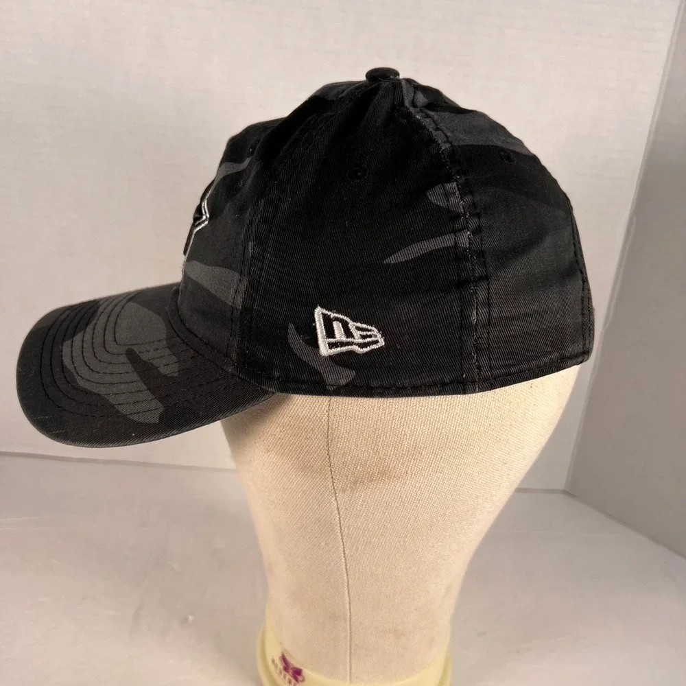 New Era Womens Dallas Cowboys 9TWENTY Camo Adjustable Hat Black Grey
